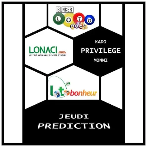 PREDICTIONS LOTO BONHEUR (LONACI) DU 19 SEPTEMBRE 2024